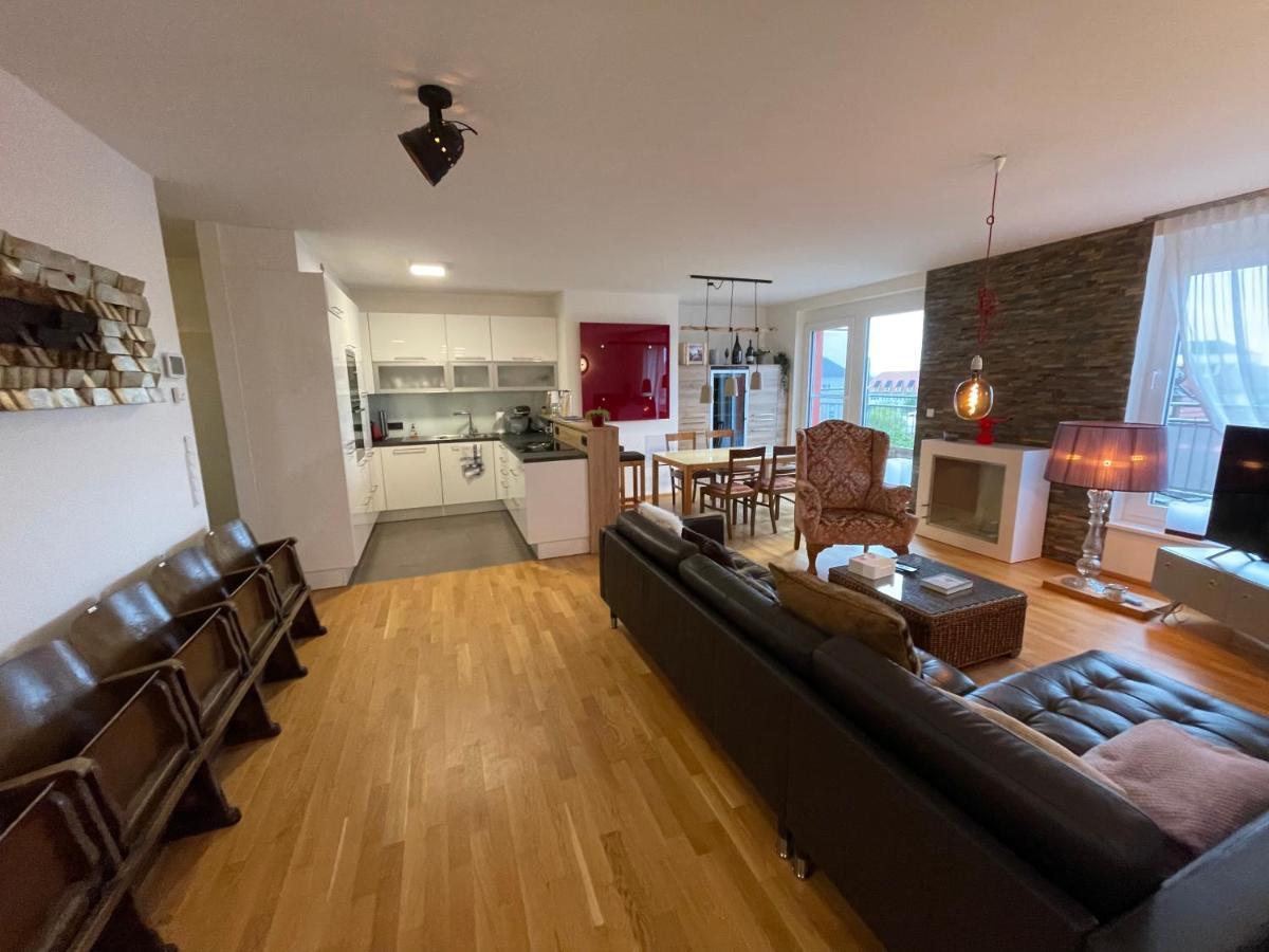 Penthouse Wohnung Am Radweg Mit Dachterasse Вайдхофен-ан-дер-Тайя Экстерьер фото